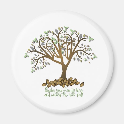 Aimant Noix d'arbre familial (Devant)