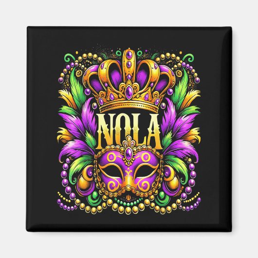 Aimant Nola New Orleans Mardi Gras 2025  (Devant)