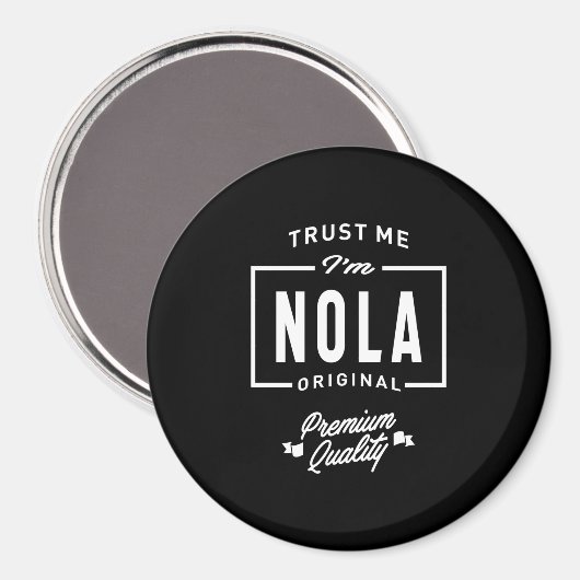 Aimant Nola Nom personnalisé Anniversaire (Recto/Verso)