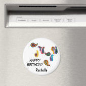 Aimant Nom, 3 pouces Joyeux Anniversaire Marquis (In Situ (Lave-vaisselle))