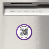 Aimant Nom commercial promotionnel pourpre Code QR (In Situ (Lave-vaisselle))