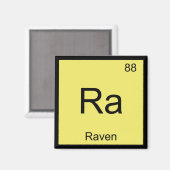 Aimant Nom de corbeau Chimie Élément Tableau périodique (Recto/Verso)