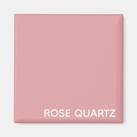 Aimant Nom de couleur rose quartz rose (Devant)