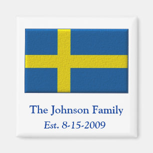 Aimant Nom de famille fait sur commande de drapeau