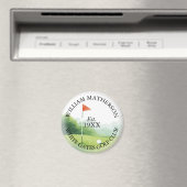 Aimant Nom de golf personnalisé classique (In Situ (Lave-vaisselle))