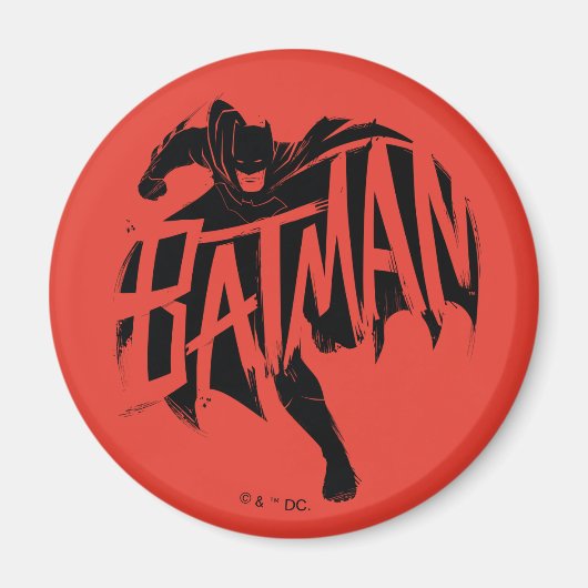 Aimant Nom de la brosse encre Batman (Devant)