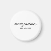 Aimant Nom de la calligraphie personnalisée de la meilleu (Devant)