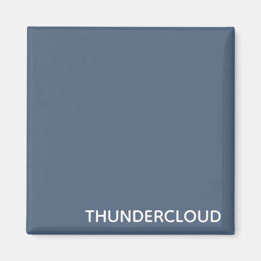 Aimant Nom de la couleur gris-bleu du nuage-tonnerre (Devant)