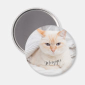 Aimant Nom de la photo de l'animal (Recto/Verso)