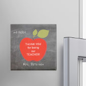 Aimant Nom de l'enseignant | Red pomme blackboard merci