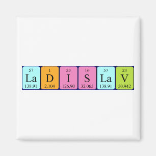 aimant nom de table périodique Ladislav