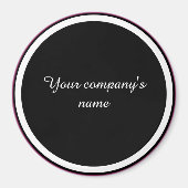 Aimant Nom de votre entreprise, modèle, (Devant)