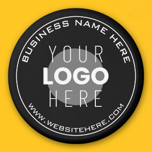Aimant Nom de votre entreprise, site Web + image téléchar