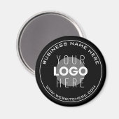 Aimant Nom de votre entreprise, site Web + image téléchar (Recto/Verso)