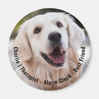 Aimant Nom du chien sentimental mignon Cheeky Photo Citat