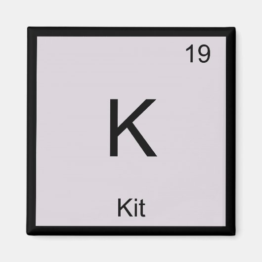 Aimant Nom du kit Élément de chimie Tableau périodique (Devant)