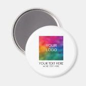 Aimant Nom du membre de l'équipe de l'employé Votre logo (Recto/Verso)