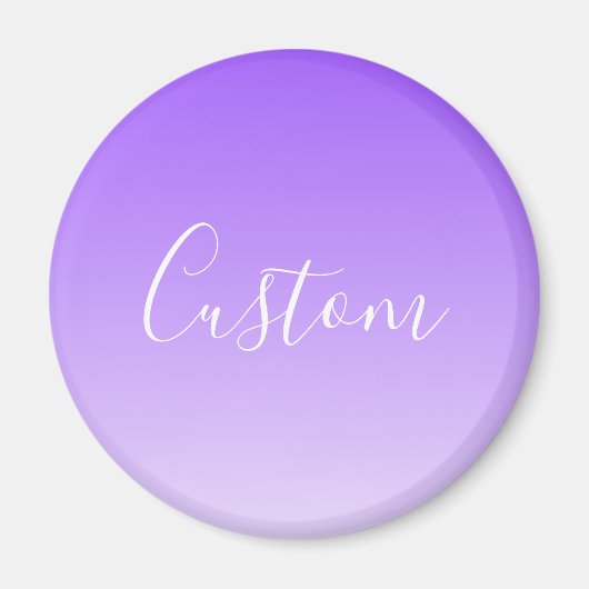 Aimant Nom du script curatif et Ombre violet clair modifi (Devant)