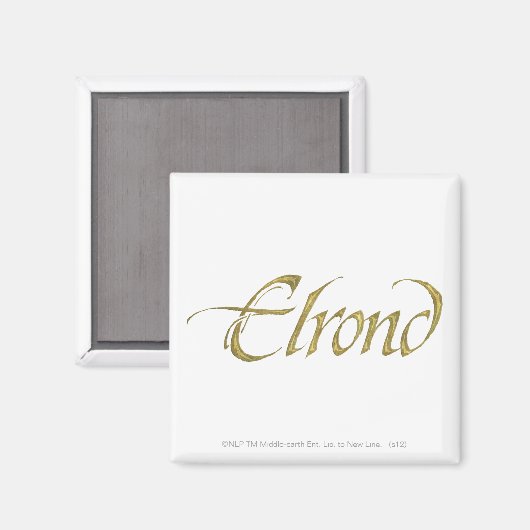 Aimant Nom ELROND™ Texté (Recto/Verso)