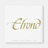 Aimant Nom ELROND™ Texté (Devant)