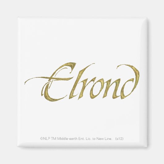 Aimant Nom ELROND™ Texté (Devant)