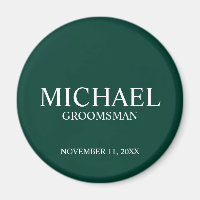 Nom et monogramme du Groomsman personnalisé
