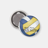 Aimant Nom et numéro de l'équipe de volleyball (Recto/Verso)