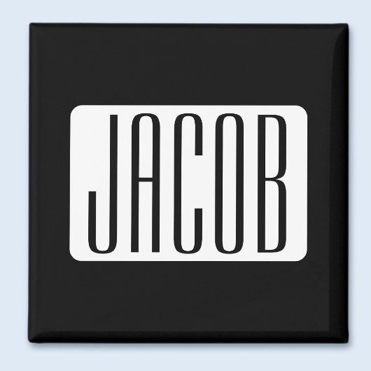 Aimant Nom moderne ou nom de marque modifiable pour l'ent