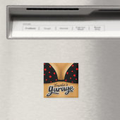 Aimant Nom personnalisé Bikini Babe Girl Man Cave Garage (In Situ (Lave-vaisselle))