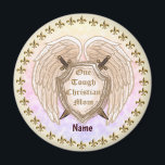 Aimant Nom personnalisé de la mère chrétienne<br><div class="desc">Tough Christian Mom personnalisation nom aimant par ArtMuvz Illustration. Des vêtements de maman assortis, des t-shirts de maman, des cadeaux de jour pour mère, grand-mère. T-shirt maman, cadeau d'anniversaire et vêtements chrétiens. Pour personnaliser cliquez sur "personnaliser ce modèle" puis modifiez les champs fournis pour votre cadeau personnalisé. Vous pouvez ajouter...</div>