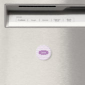 Aimant Nom personnalisé de peigne jaune violet (In Situ (Lave-vaisselle))