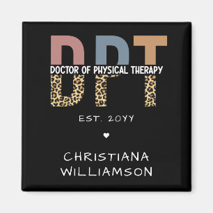 Aimant Nom personnalisé DPT Doctor of Physical Therapy Ch