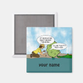 Aimant Nom personnalisé du dessin Geocaching Extreme Cach (Recto/Verso)