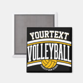 Aimant NOM PERSONNALISÉ Équipe de l'école du joueur de vo (Recto/Verso)