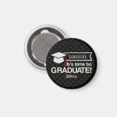 Aimant Nom personnalisé et cadeau d'année d'études (Recto/Verso)