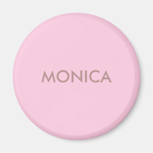 Aimant Nom personnalisé girly rose