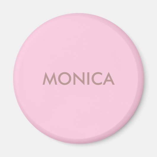 Aimant Nom personnalisé girly rose (Devant)
