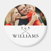 Aimant Nom personnalisé Golf Clubs Photo (Devant)