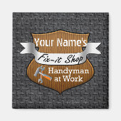 Aimant Nom personnalisé Handyman Fix-It (Devant)