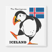 Aimant Nom personnalisé Islande (Devant)