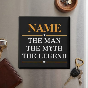 Aimant Nom personnalisé L'Homme Le Mythe La Légende