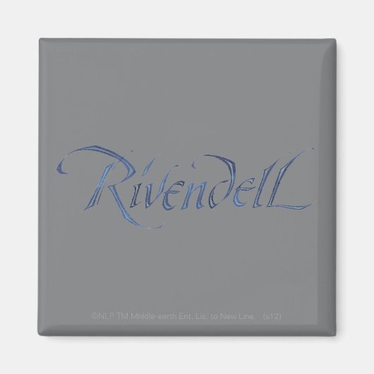 Aimant Nom Rivendell Texté (Devant)