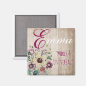 Aimant Nom Signifiant Aimant, Emma "Tout & Universel" (Recto/Verso)