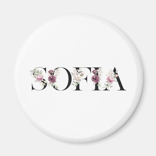 Aimant Nom Sofia. (Devant)