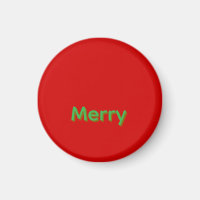 Nom vert joyeux sur fond rouge