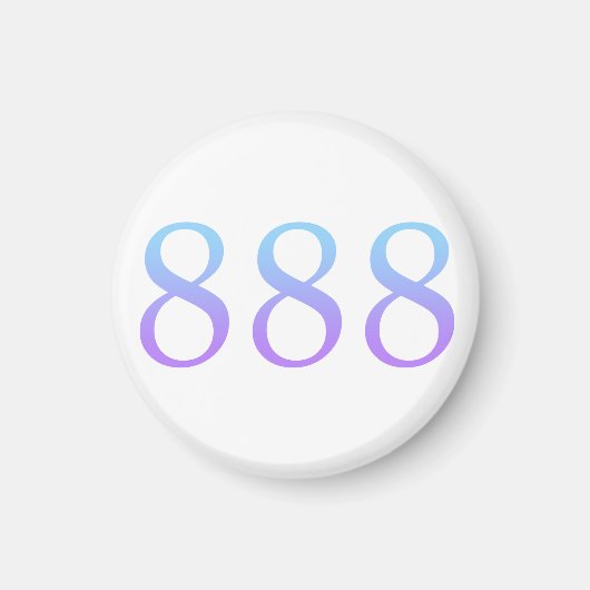 Aimant Nombre d'ange 888 - Équilibre (Devant)