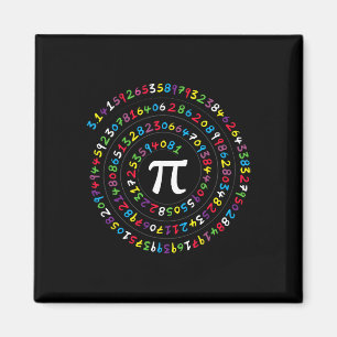 Aimant Nombre Spiral Pi Ratio Enseignant Et Étudiant Pi D
