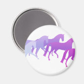 Aimant Nombreux chevaux (violets) (Recto/Verso)