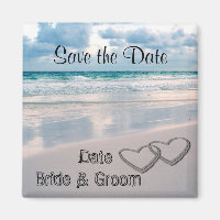 Noms de mariée et de chambre écrits dans le sable