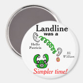 Aimant Noms des Humours téléphoniques terrestres (Recto/Verso)